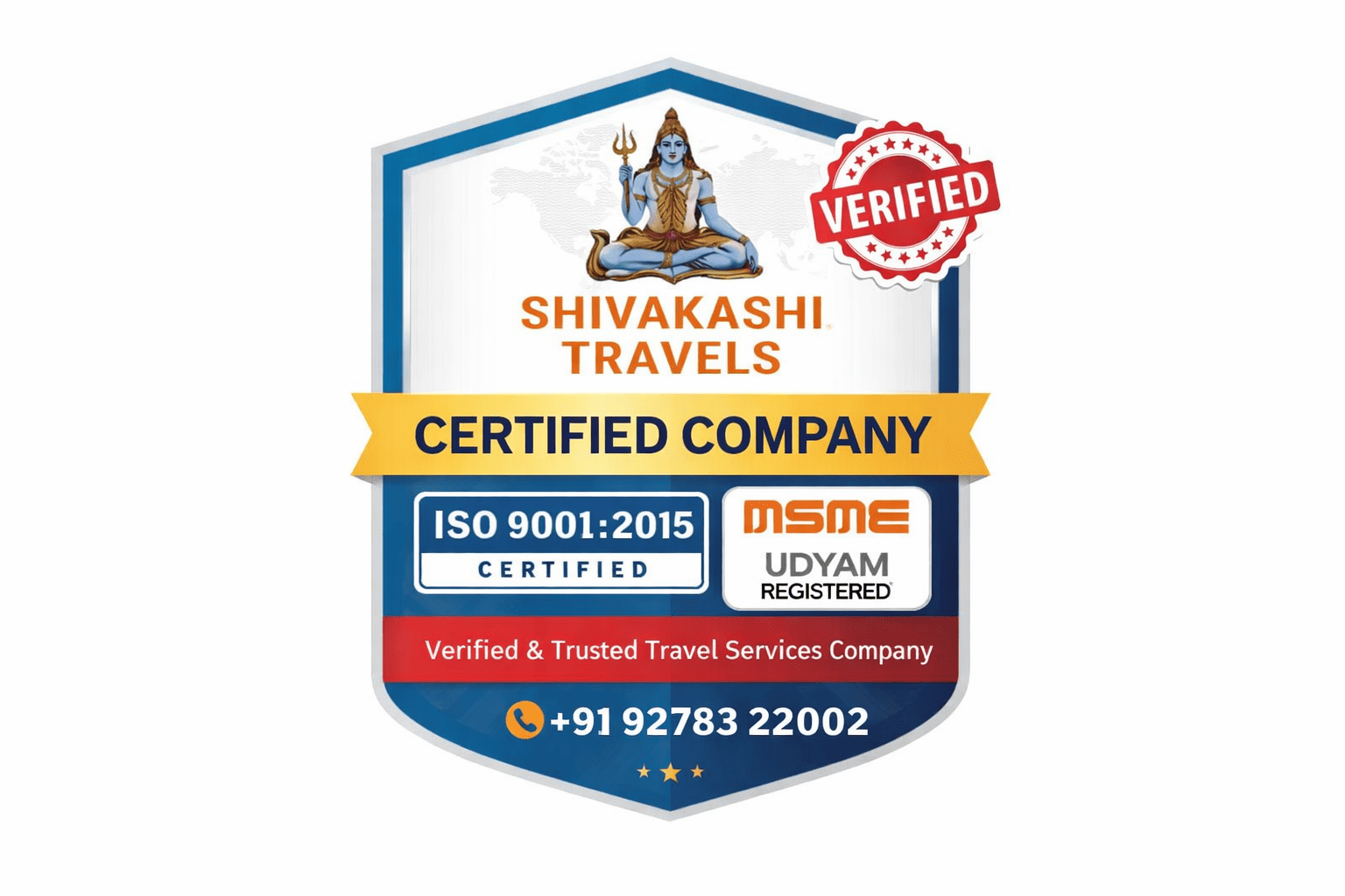 ISO Certificate Shivakashi Travels