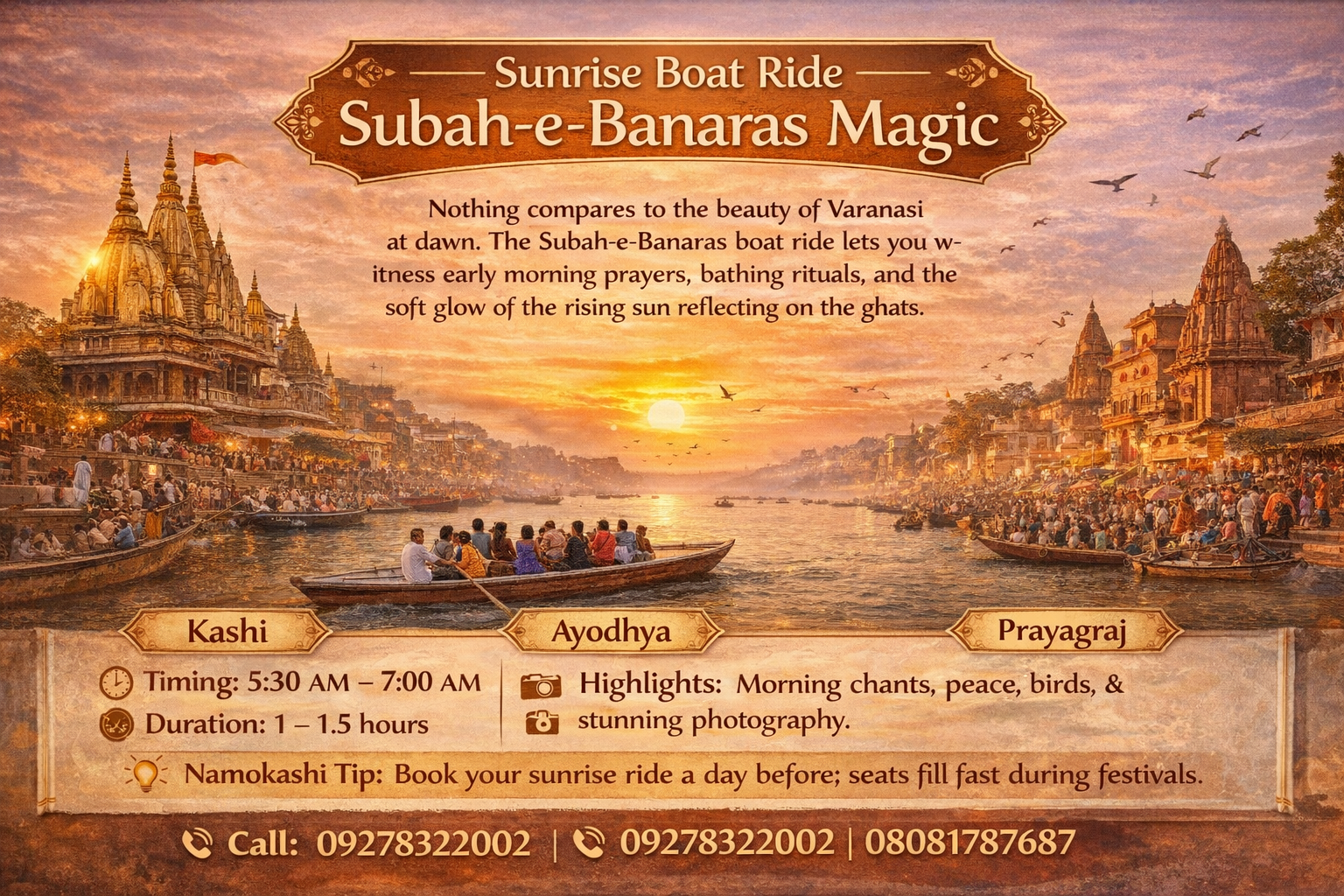 Ganga Aarti from Boat vs. On-Ghat View