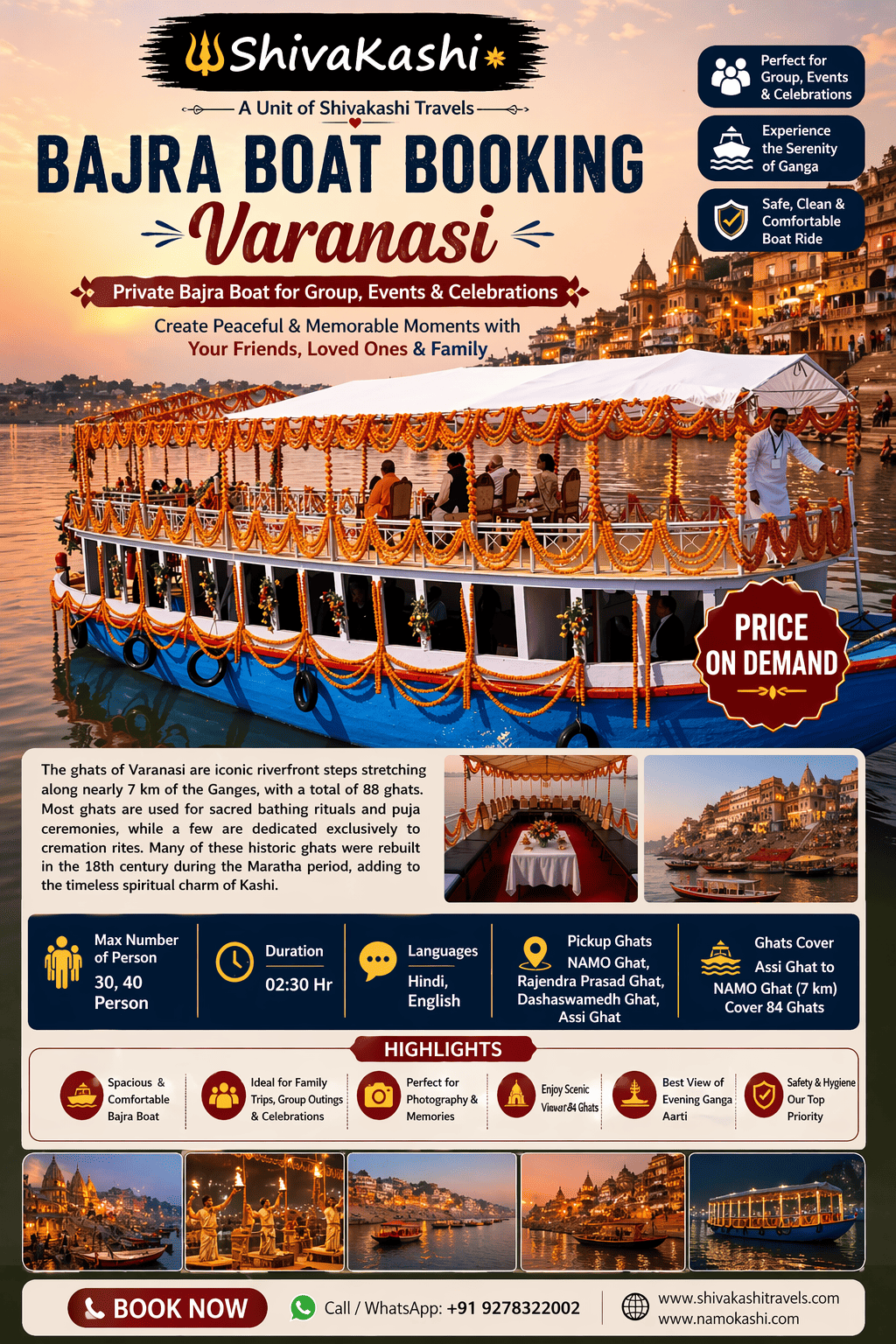 Corporate Event on Boat in Varanasi