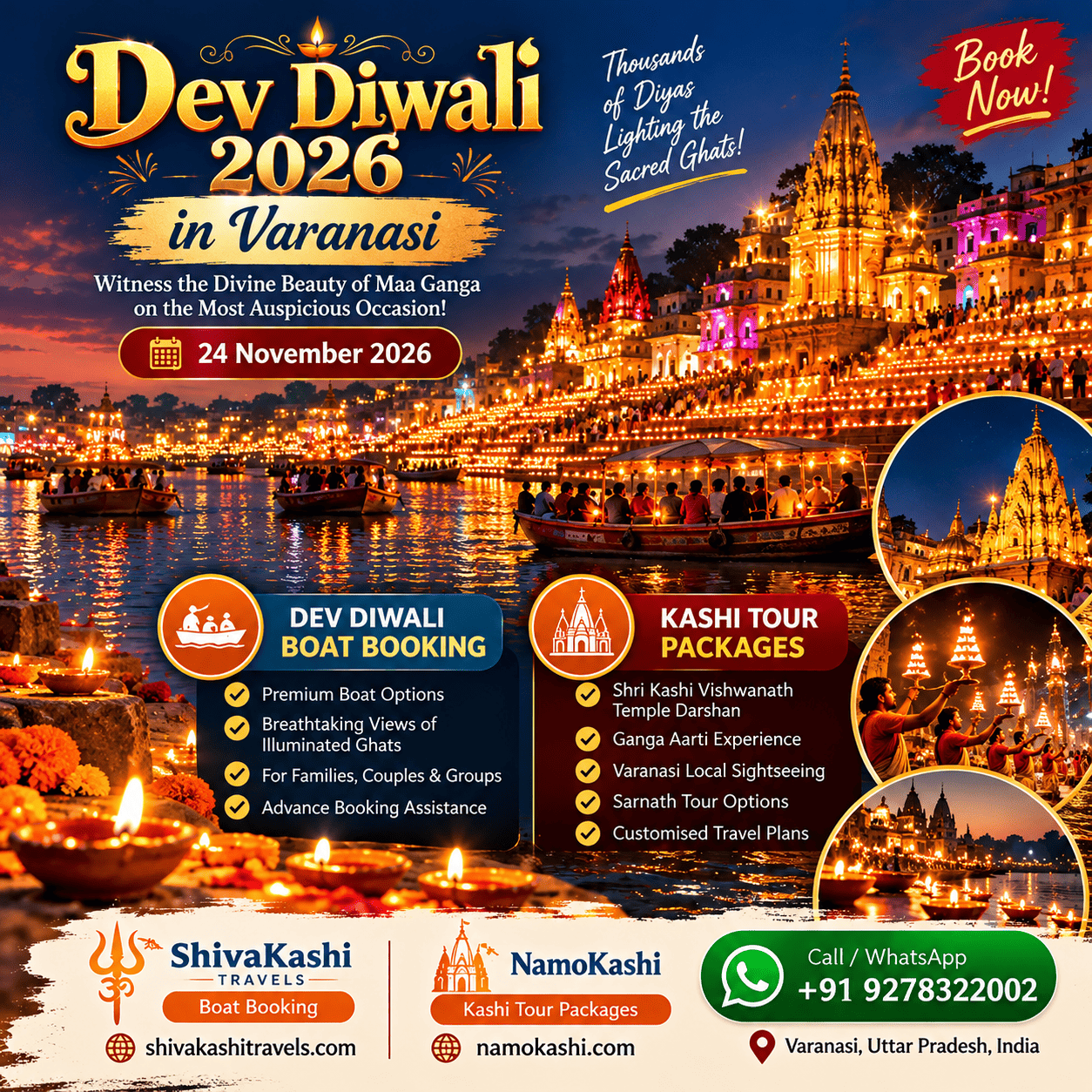 Dev Deepawali 2026 Booking